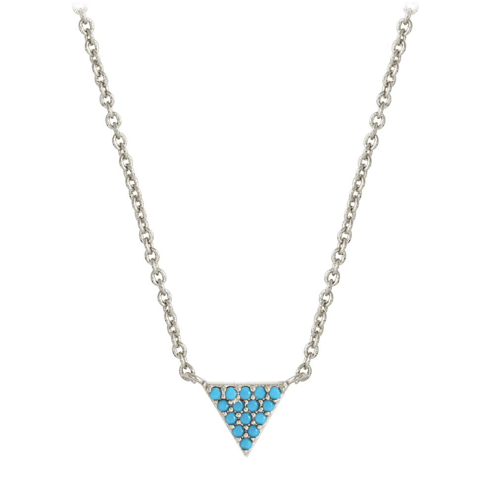 White Gold Turquoise Stone