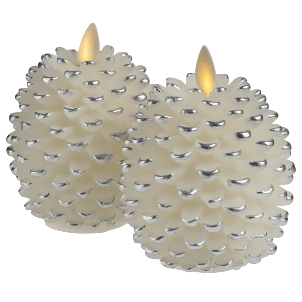 Silver Pine Cone