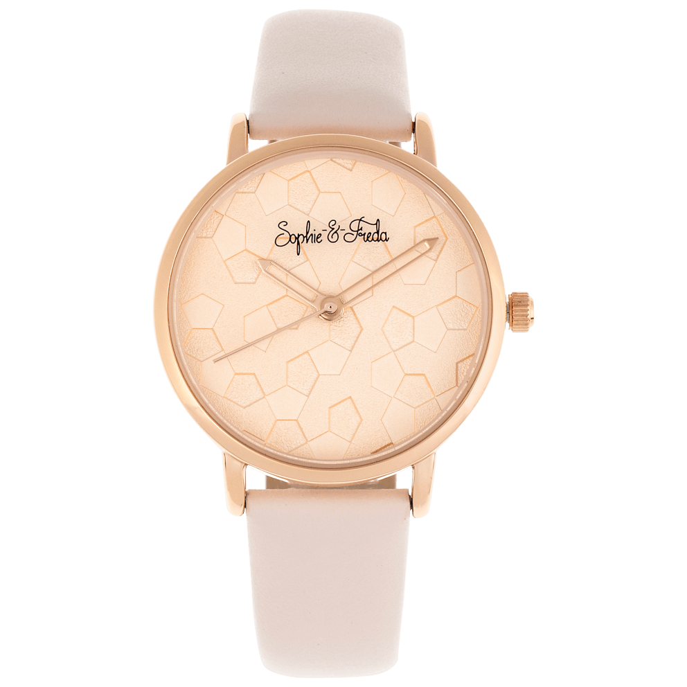 Rose Gold/Light Pink with Leather Band