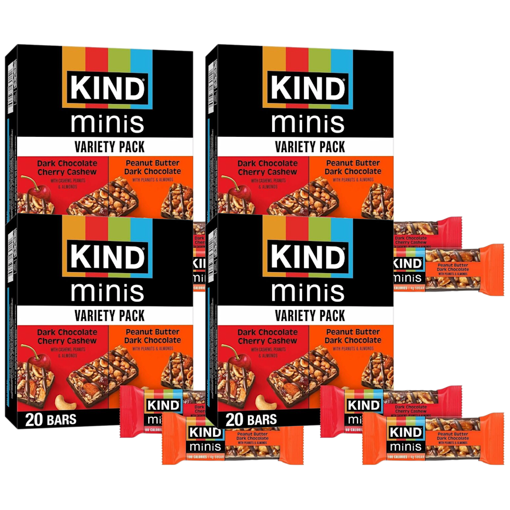 80-Pack: Mini Variety Snack Bars