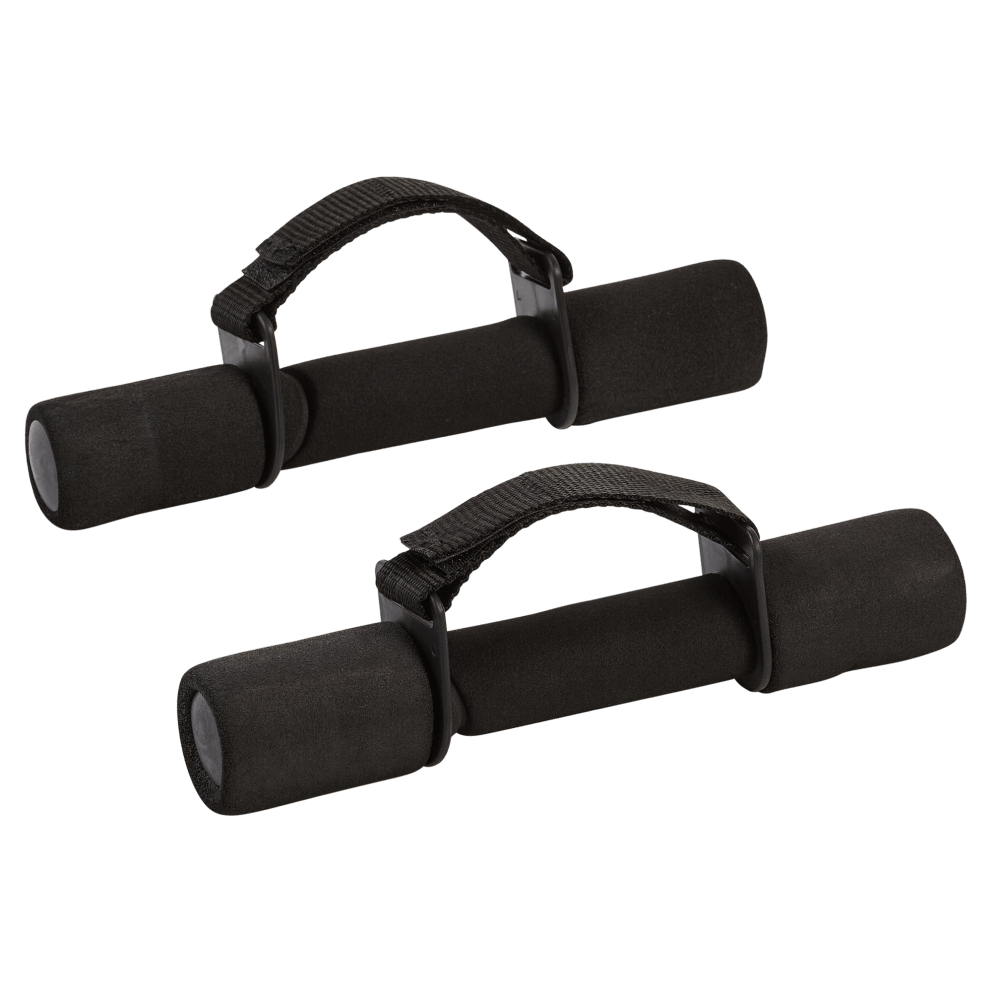 2 1lb. hand weights enhance circulation & muscle stimulation