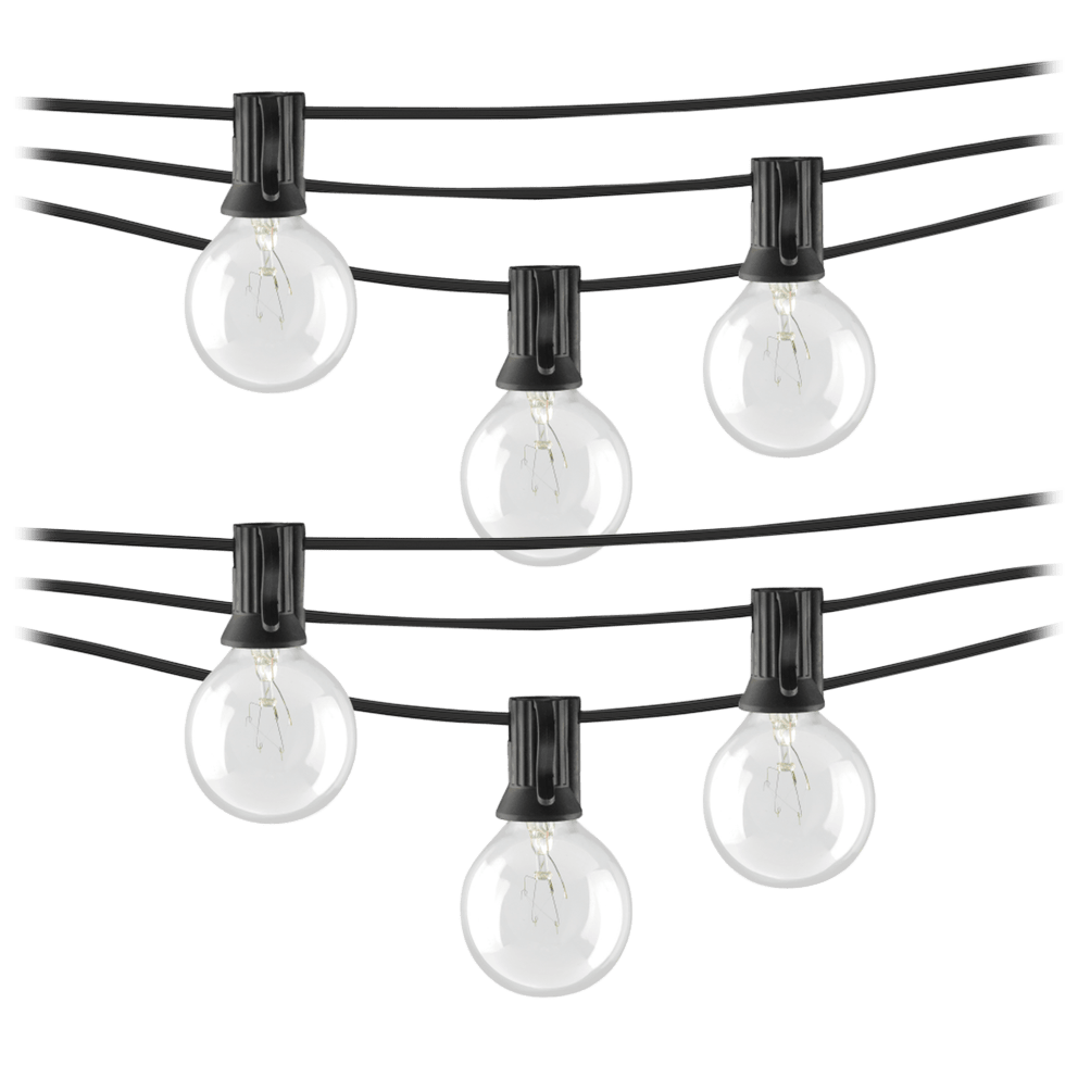 2-pack of Black 100-ft Length Lights