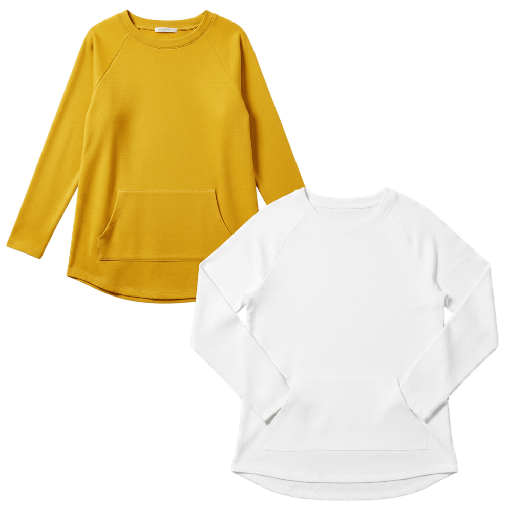 Crew-Neck Classic Gold + Ivory