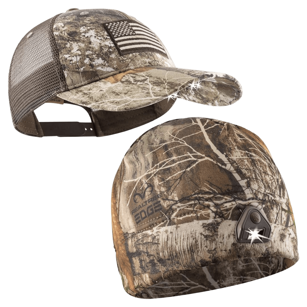 American Camo Hat + RealTree Camo Beanie