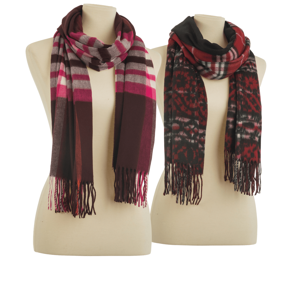 Fuschia Multi and Red Pattern