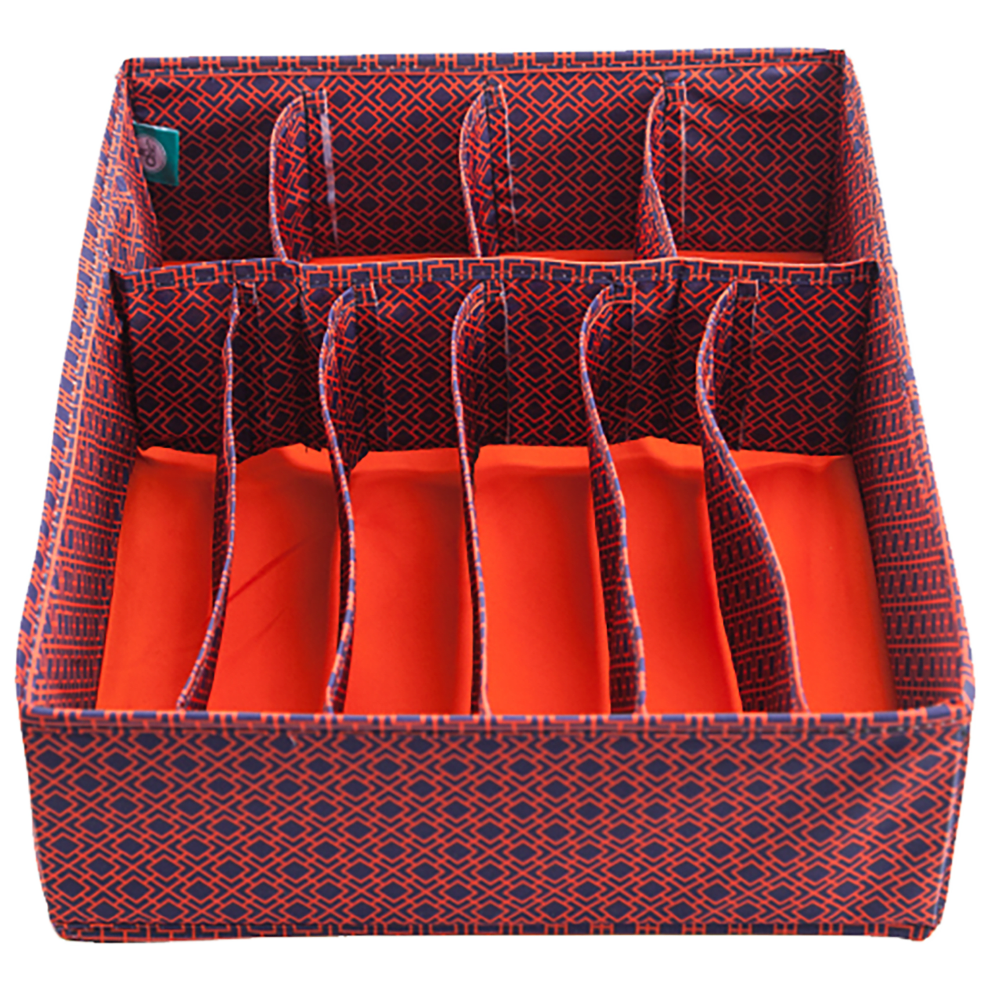 Belt, Scarves, and Legging Organizer: Navy Orange Chain