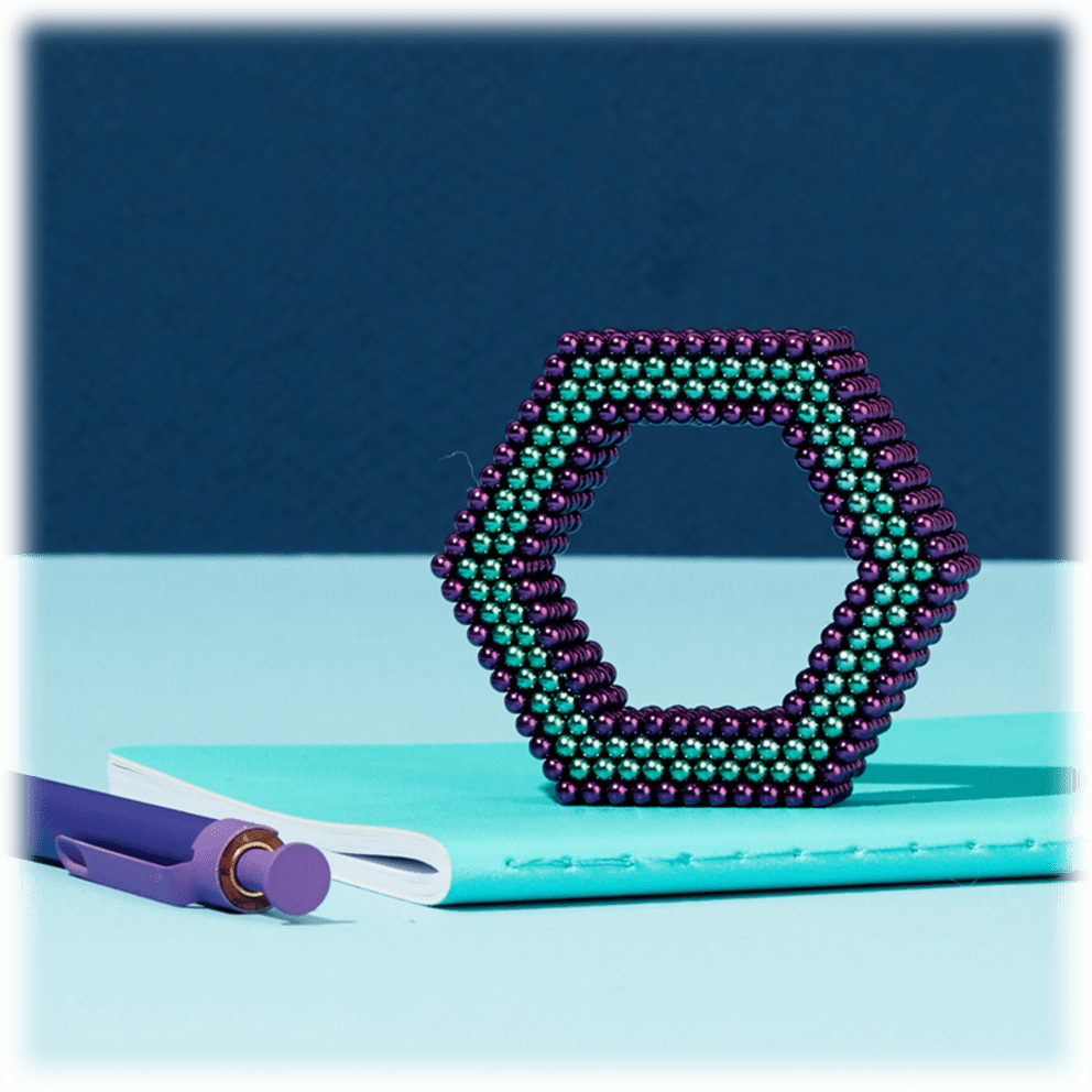 Purple and Teal