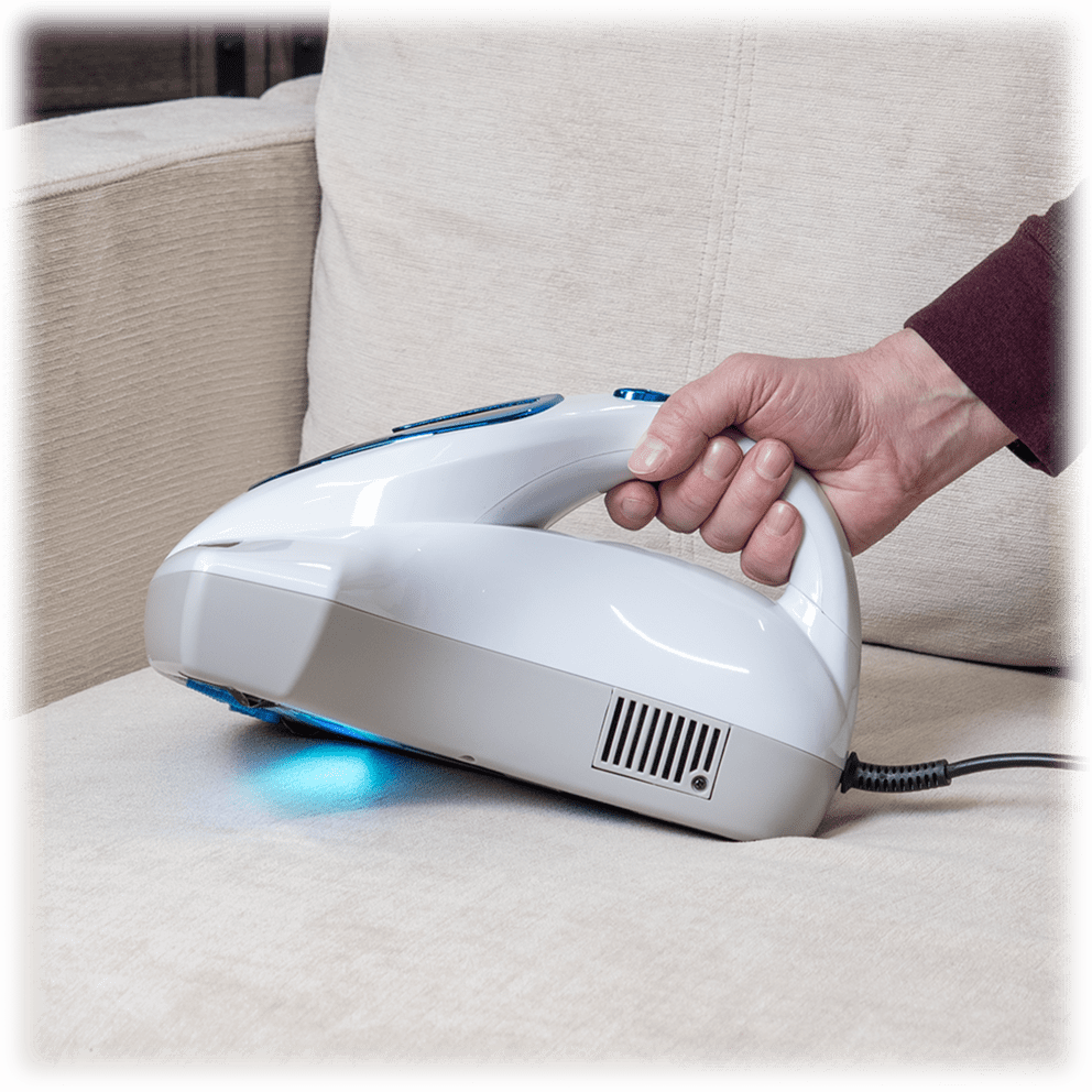 Powerful motor lifts & eliminates dust mites & allergens