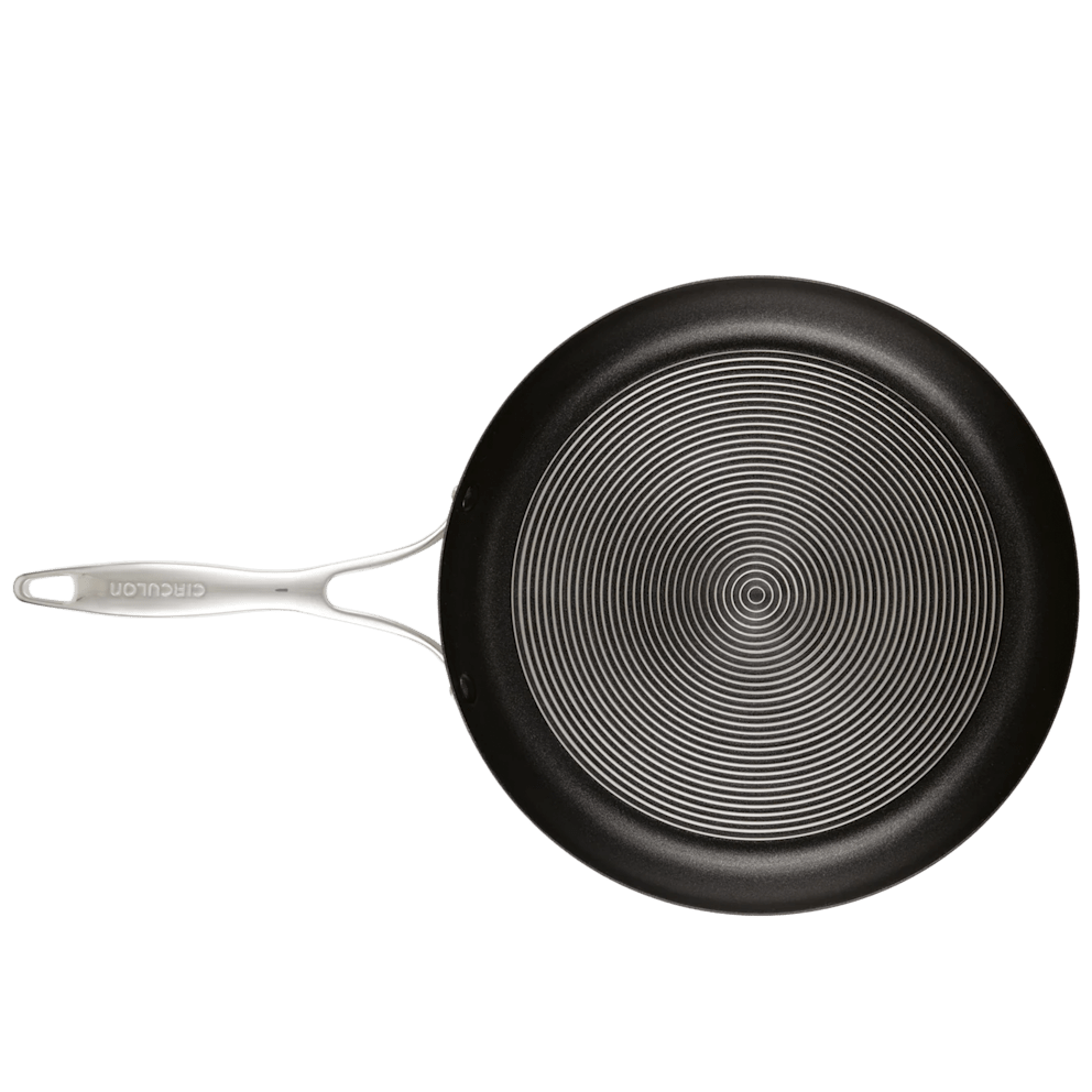 Durable stainless steel handle provides a secure, comfortable grip.