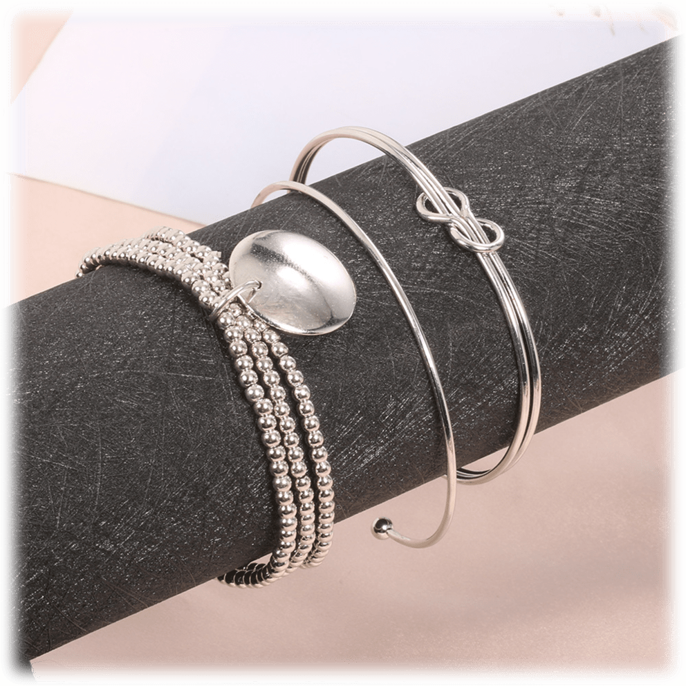 Set: Beaded Loveknot