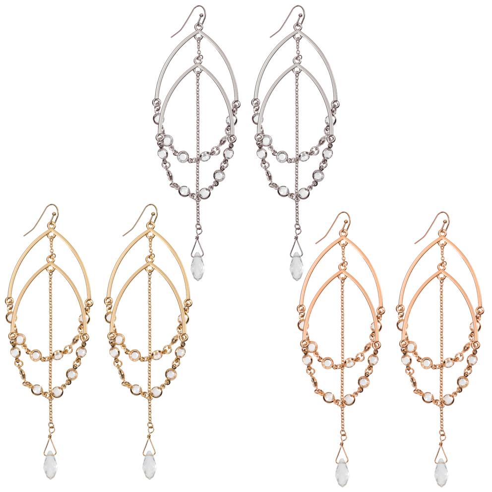 Double Teardrop Earrings
