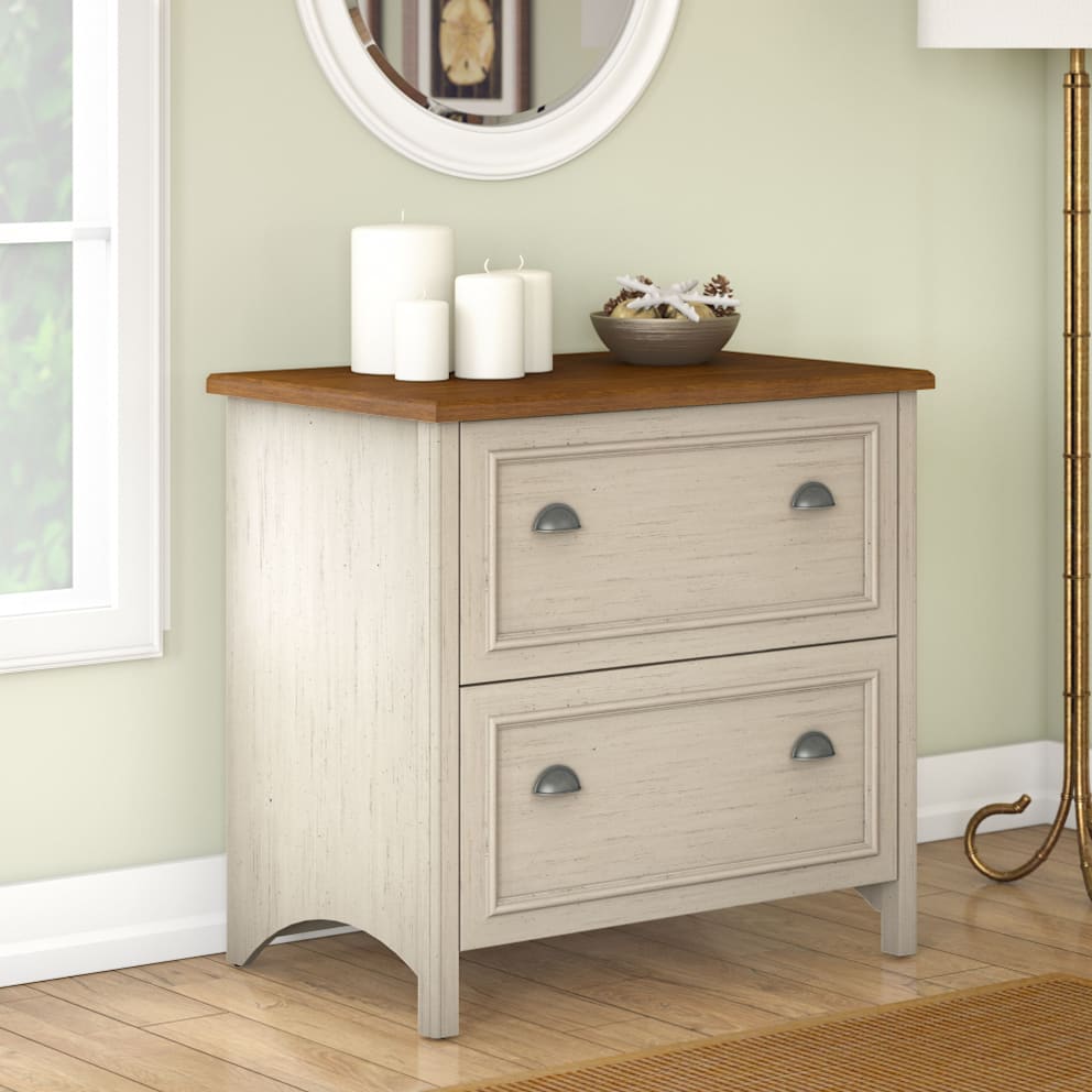 Antique White/Tea Maple