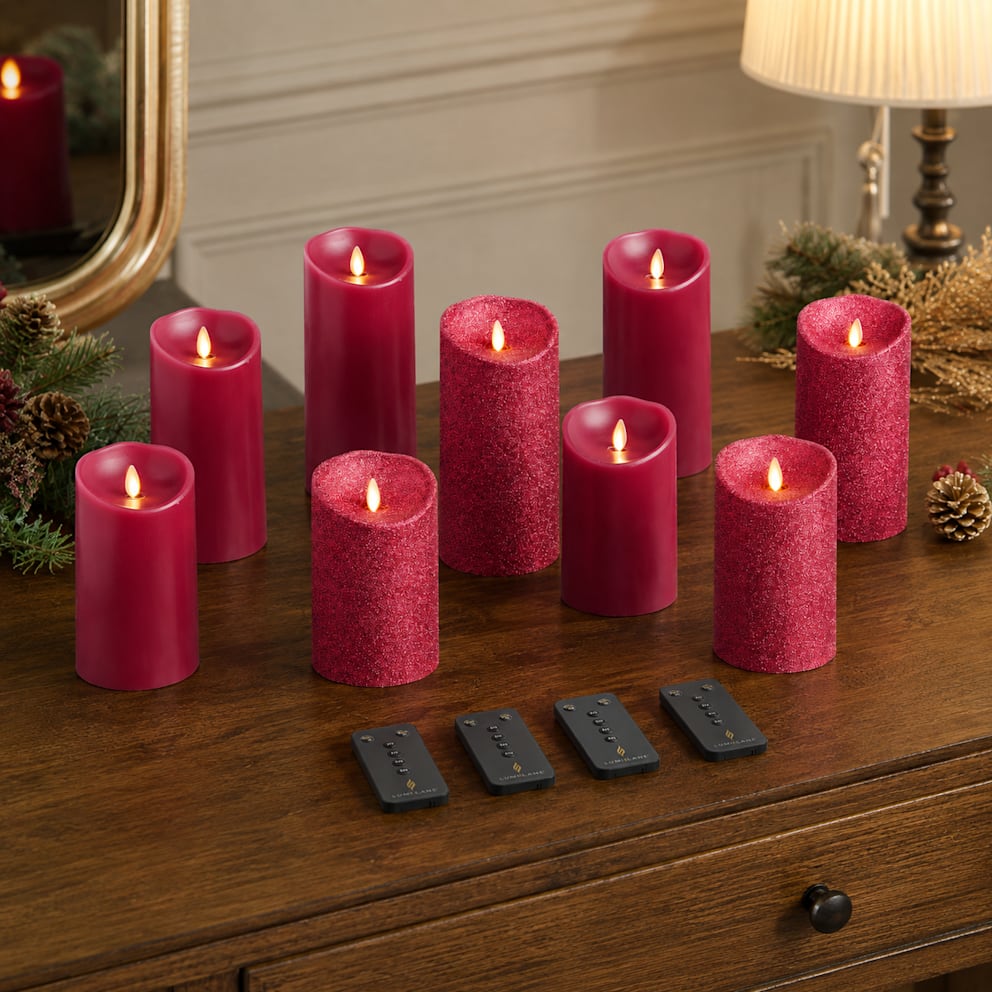 Brings the look of flickering candlelight without the flame