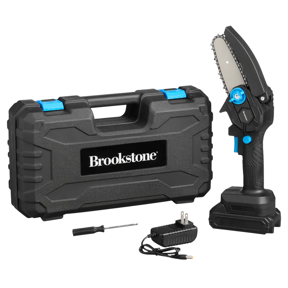 Brookstone Mini Electric Chainsaw Set