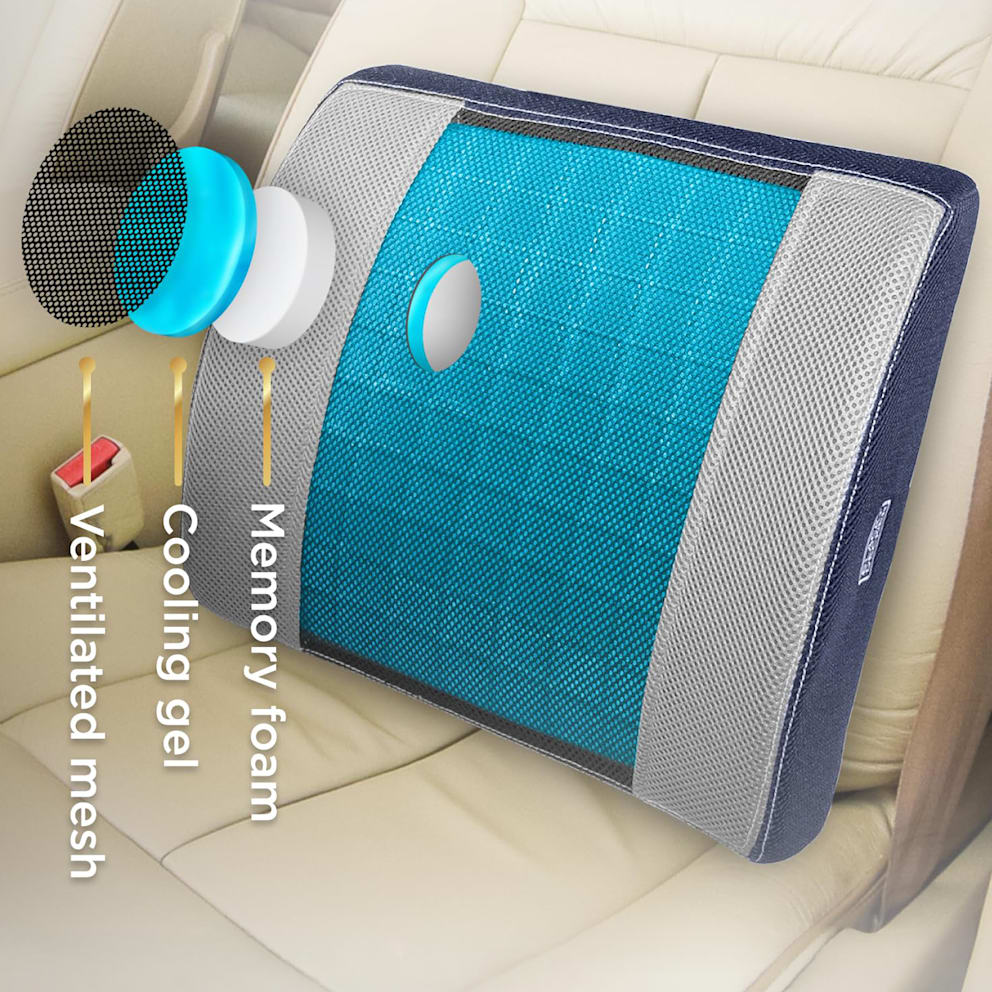 Triple-layer comfort with mesh, cooling gel, and memory foam.
