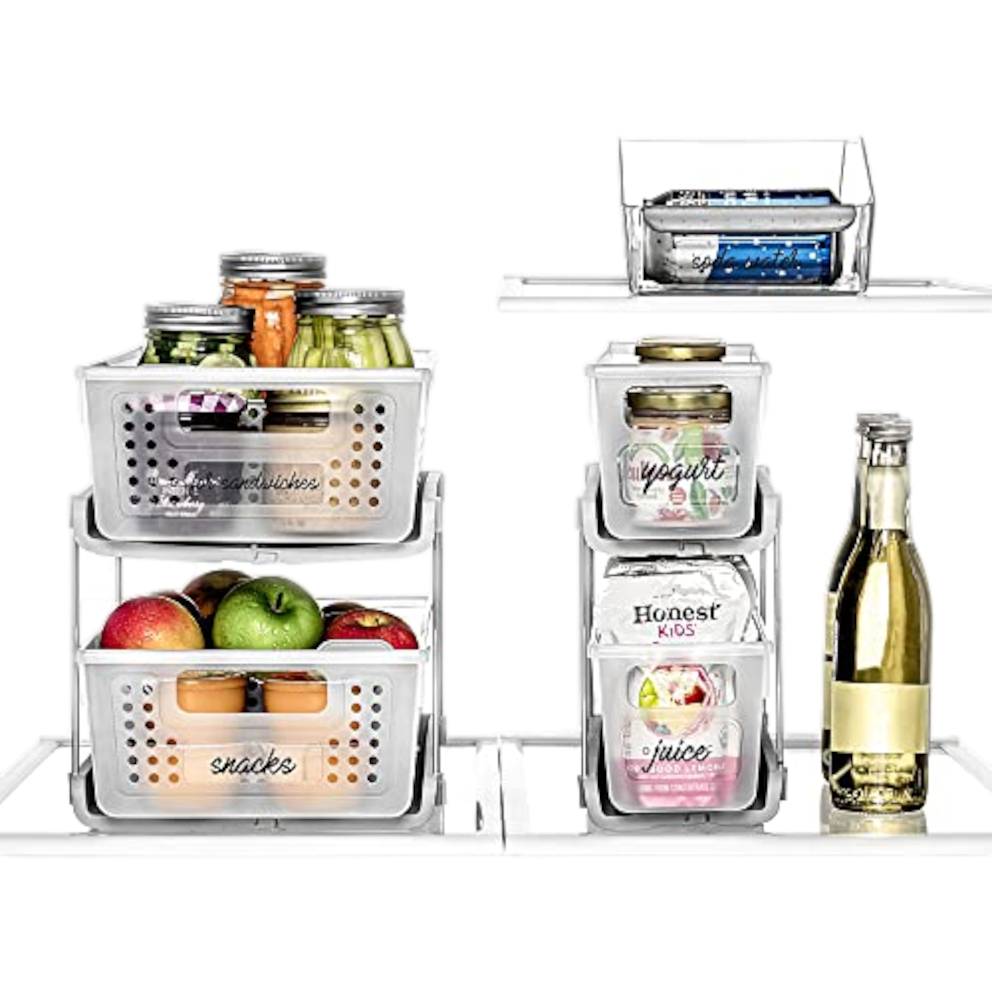 Creates a cleaner, more organized fridge setup