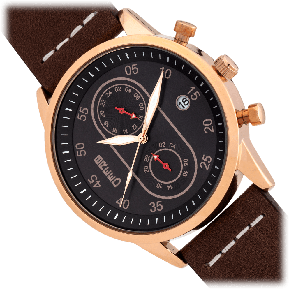 Rose Gold/Dark Brown