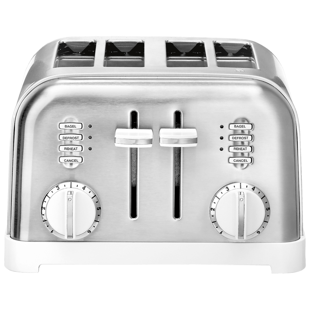 Brushed Stainless White