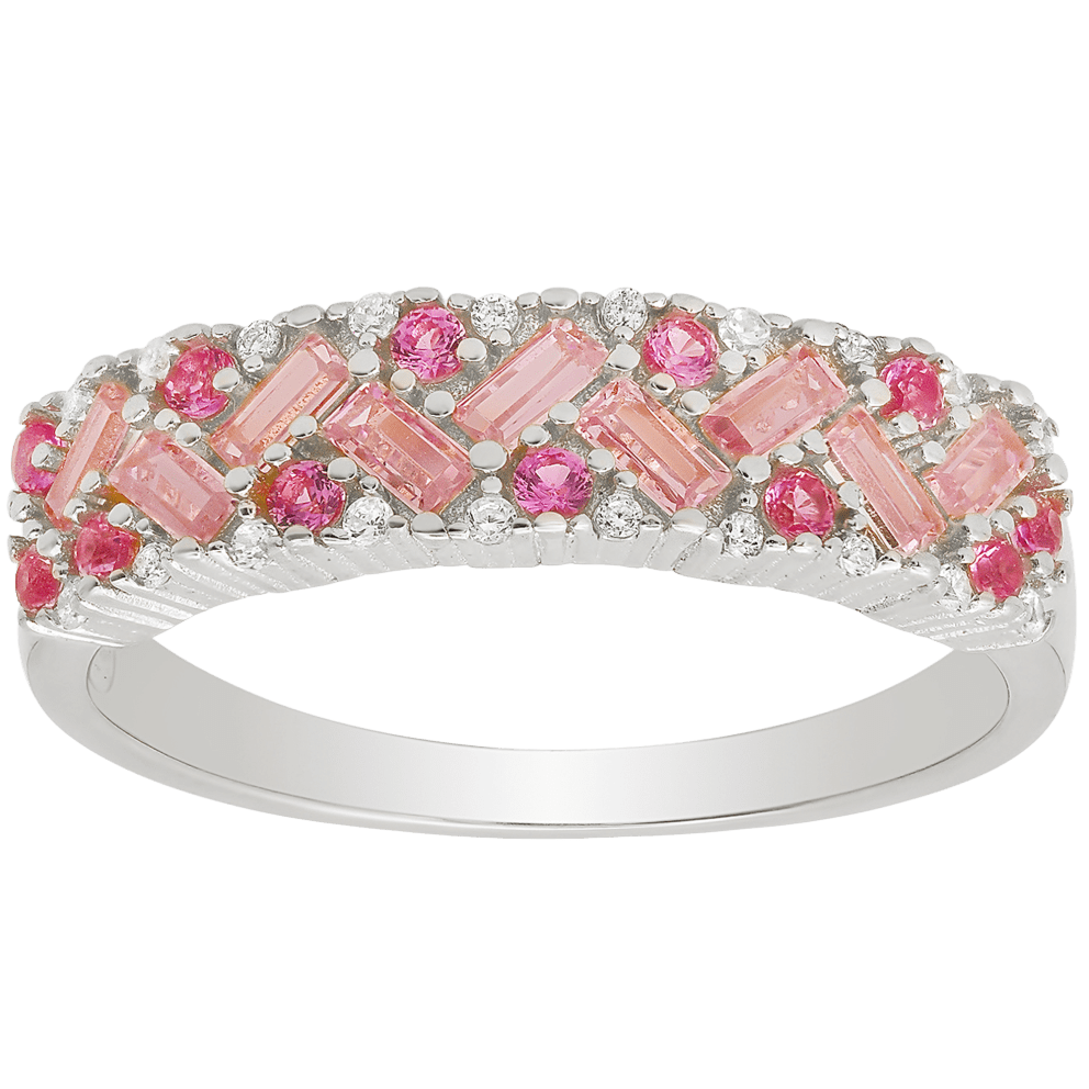 Pink Ombre Sterling Silver