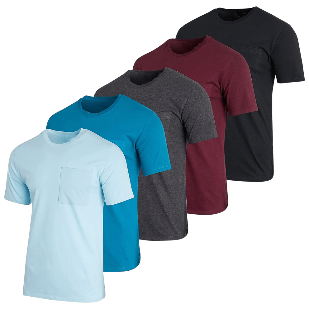 Set 5: Light Blue, Blue, Charcoal, Burgundy, Black