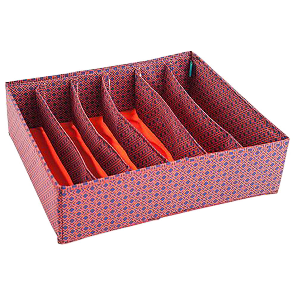 Bra Organizer: Navy Orange Chain