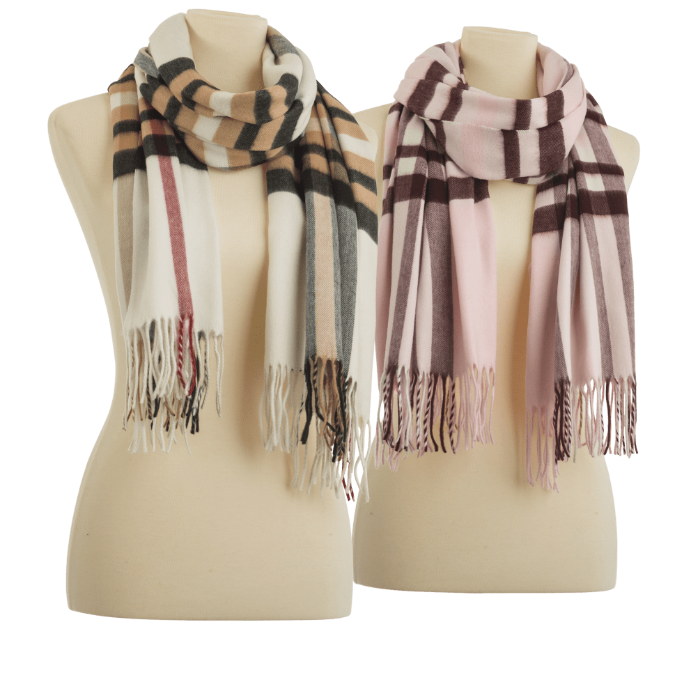 Ivory/Black and Pink
