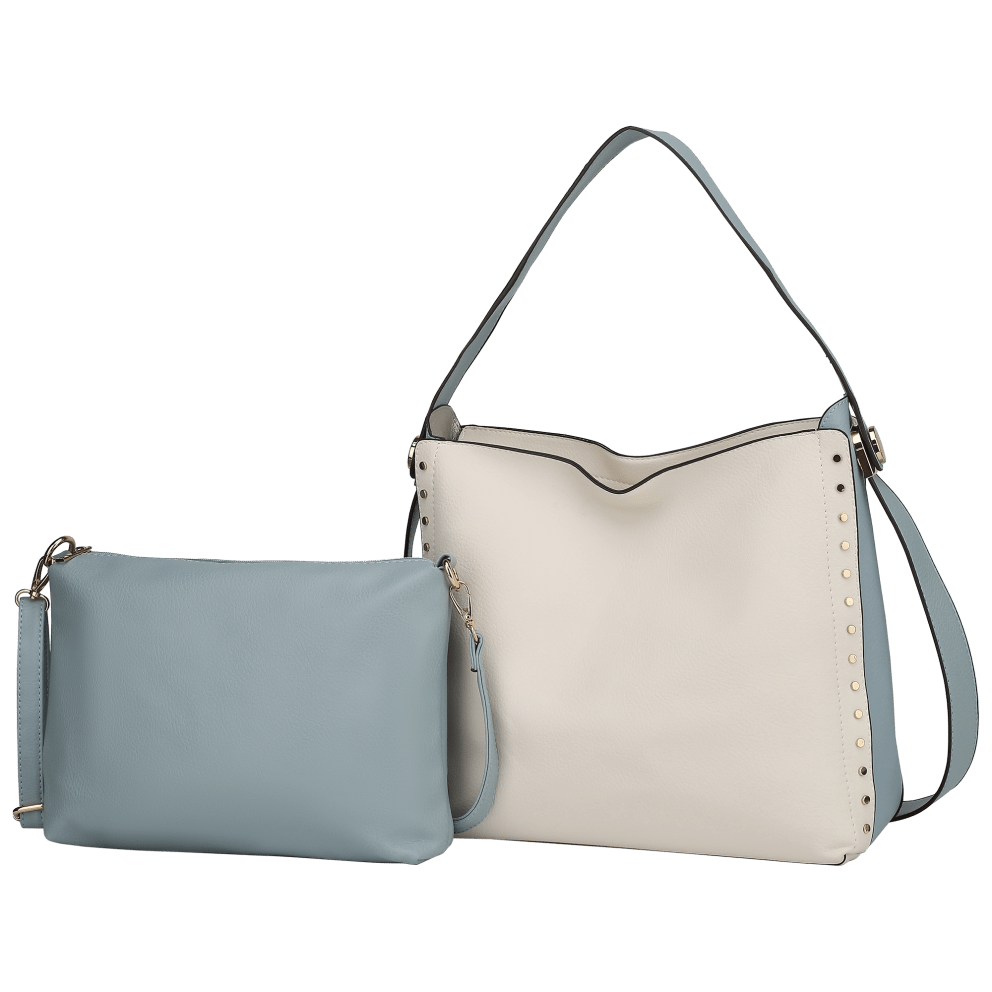 Beige-Light Blue