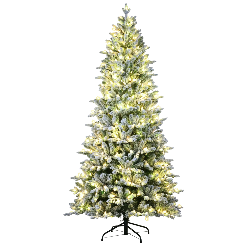 Flocked with White Lights
