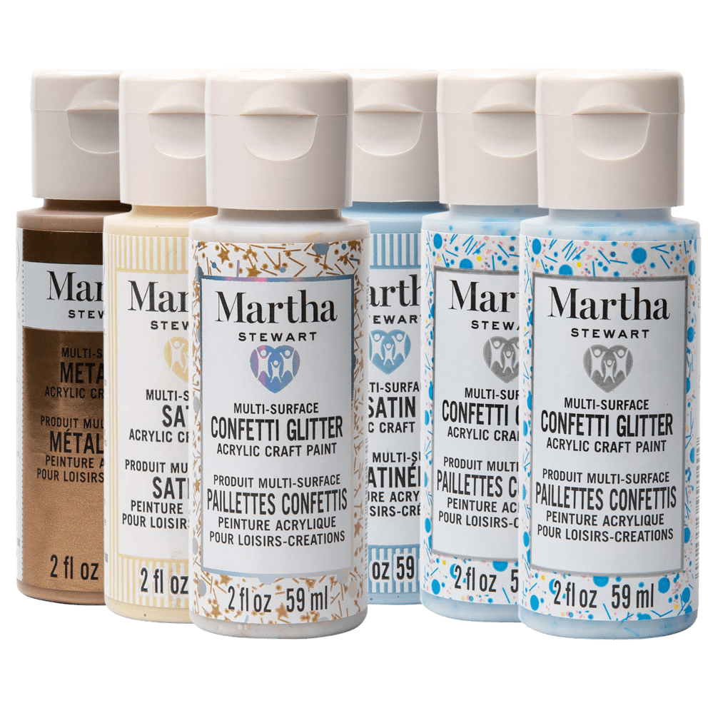 Martha Stewart paints in various finishes