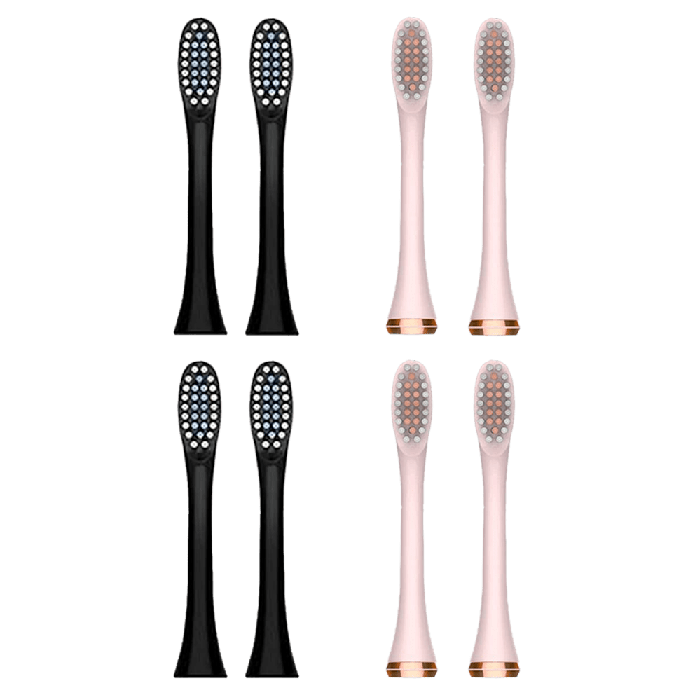Includes 8 total brush heads. Enough for up to 2 years of brushing!