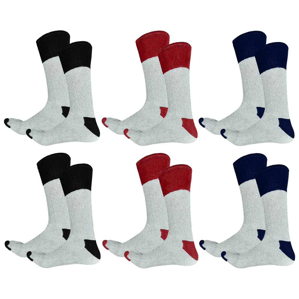 6-Pack: Black-Red-Navy