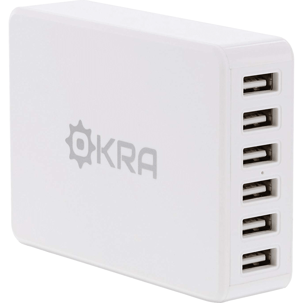 Travel hub with 6 USB ports