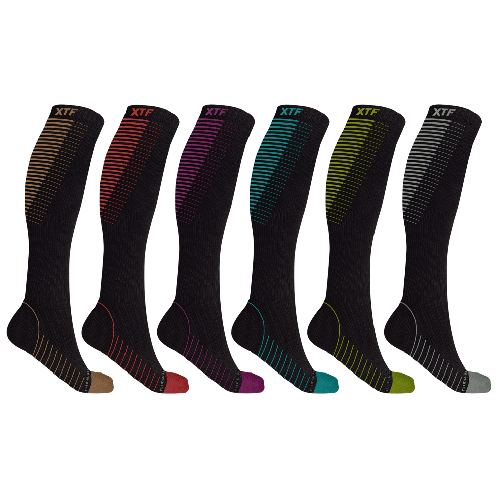 Style: Striped Knee-High Compression Socks