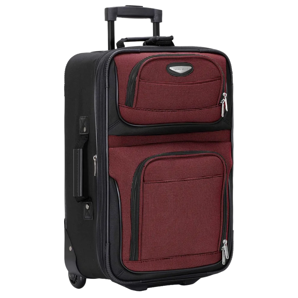 Softside Expandable Carry-on Luggage with Rolling Wheels