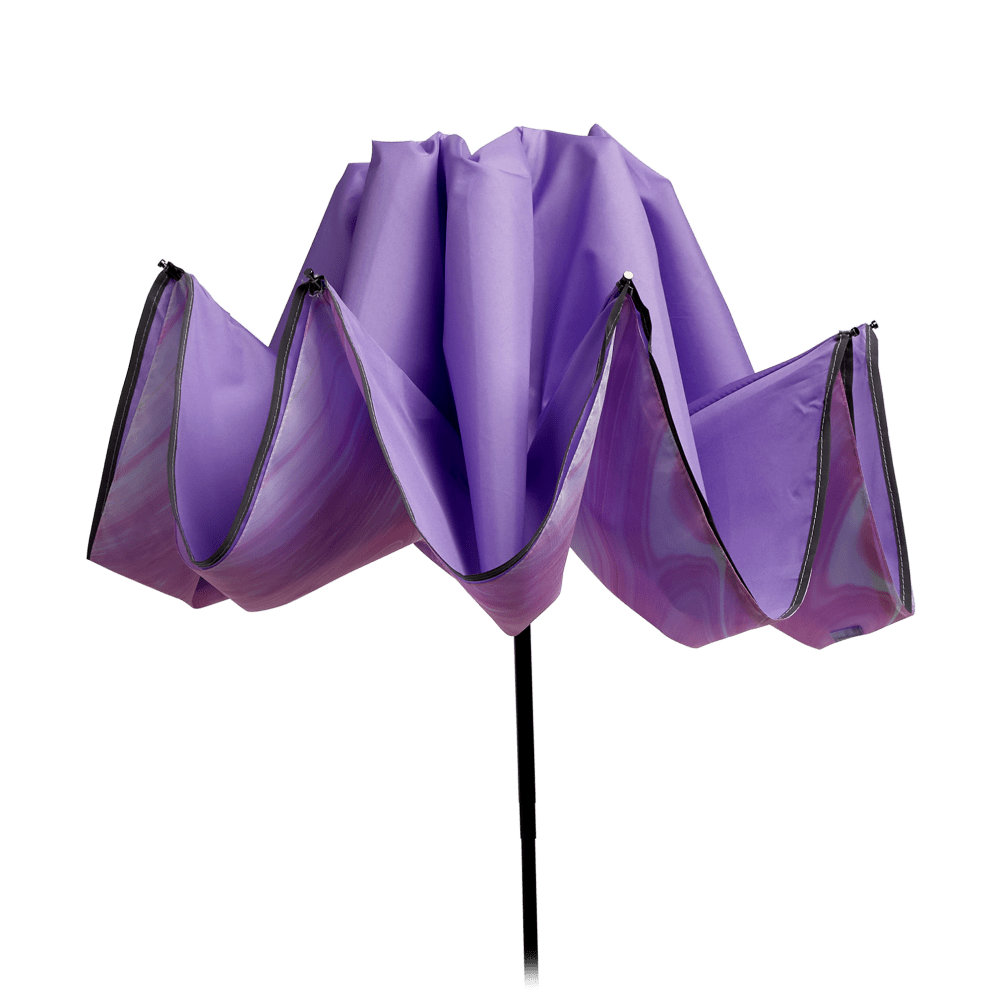 Reverse folding design reduces water drips