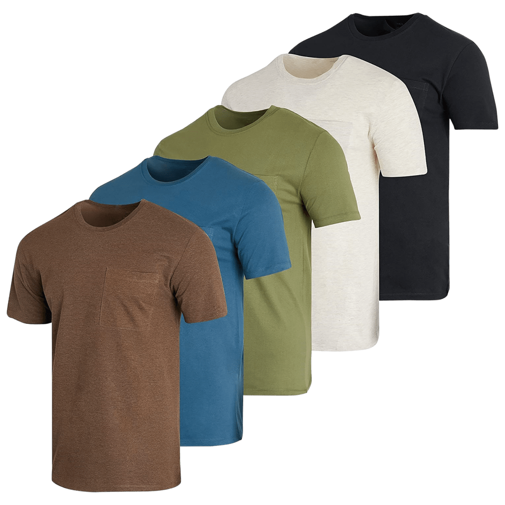 Set 7: Brown, Blue, Olive, Cream , Black