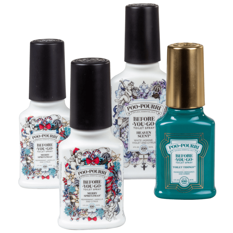 4-Pack PooPourri Holiday Home Set