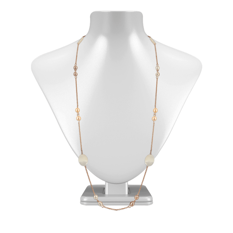 18K Rose Gold Filled Pastel Pearl