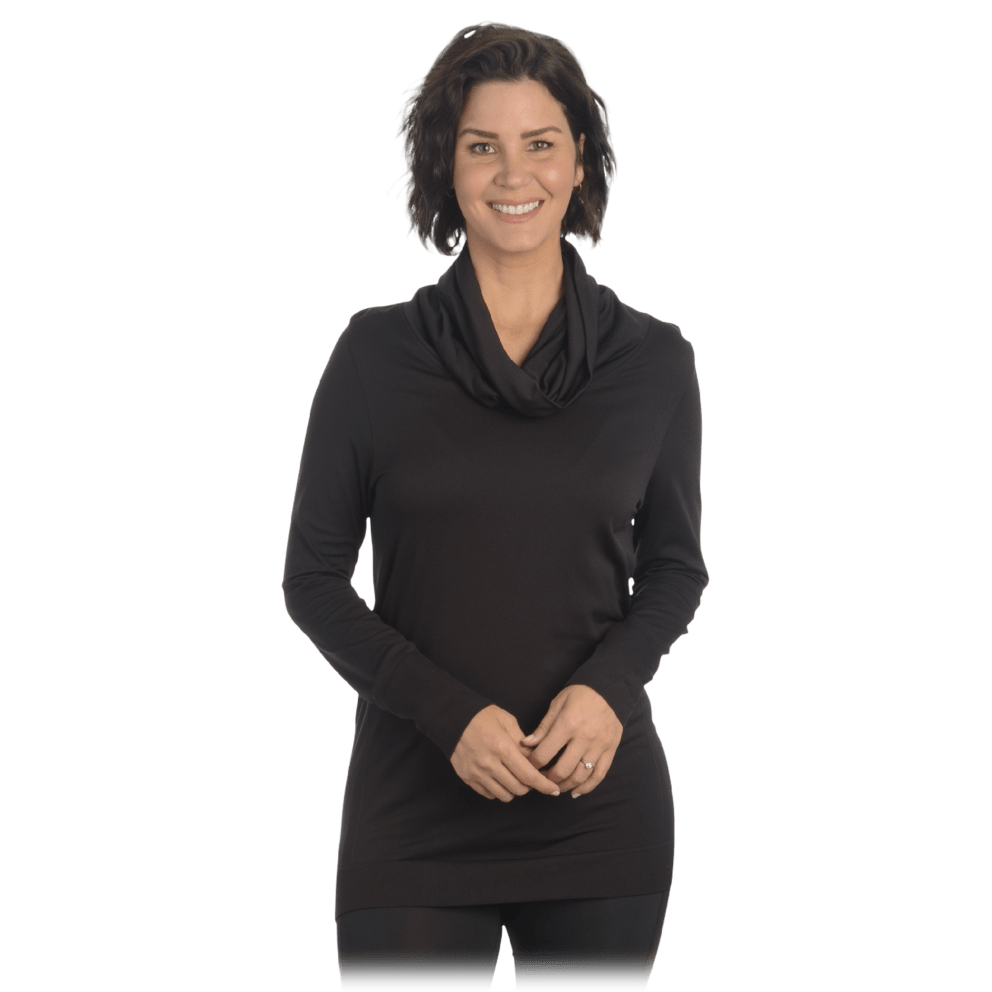Black Cowl Neck