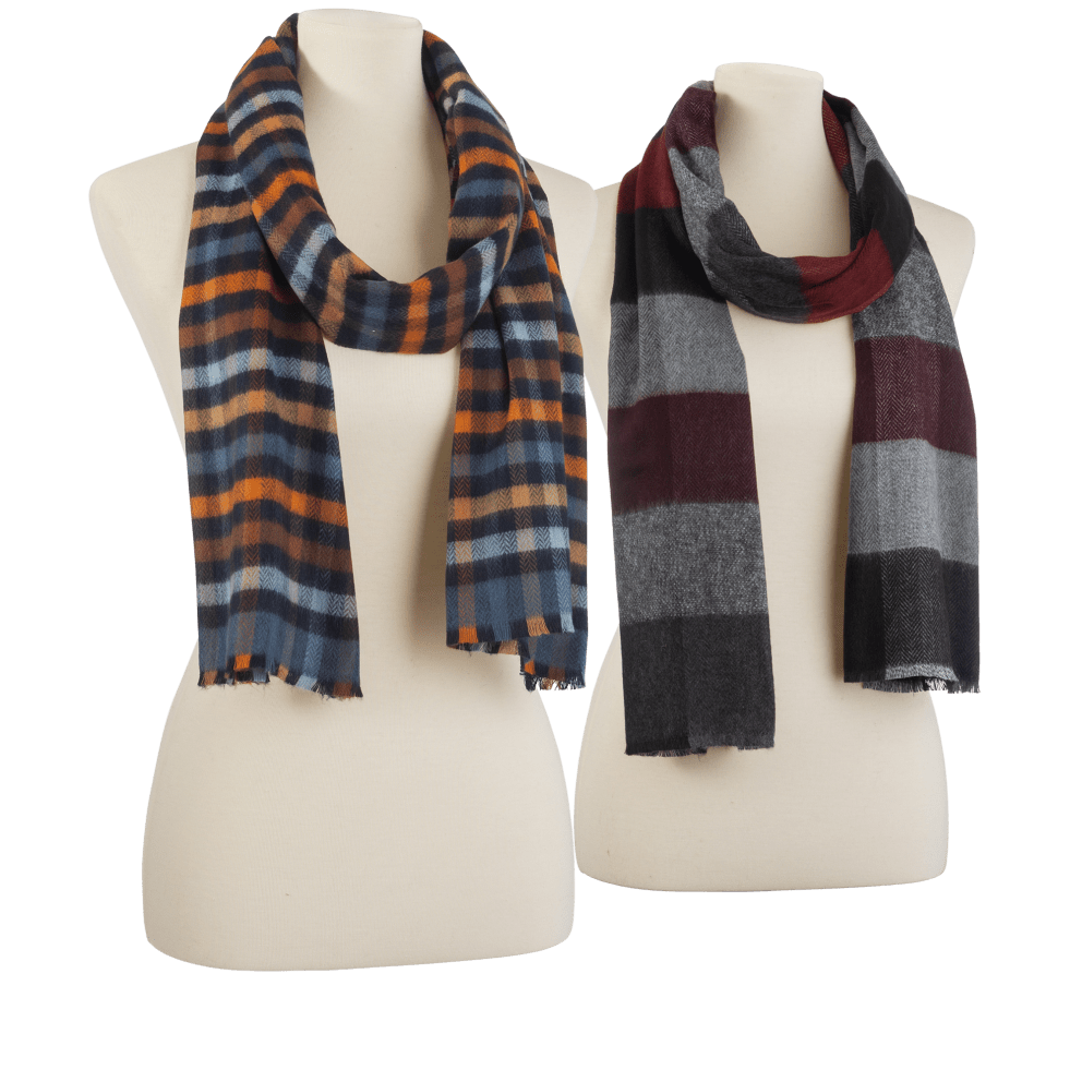 Orange/Blue Checkered or Red/Charcoal