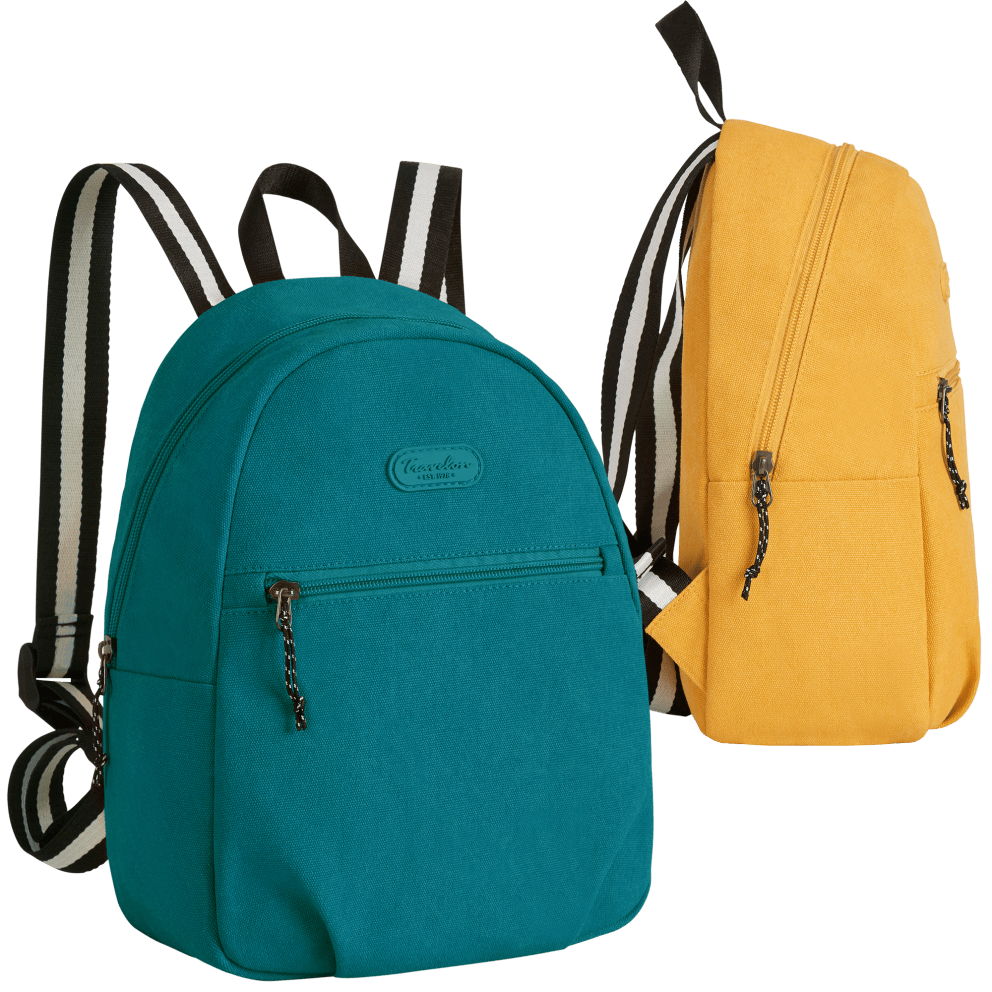 Small Backpacks (Pictured from left to right: Lagoon, Sunflower)