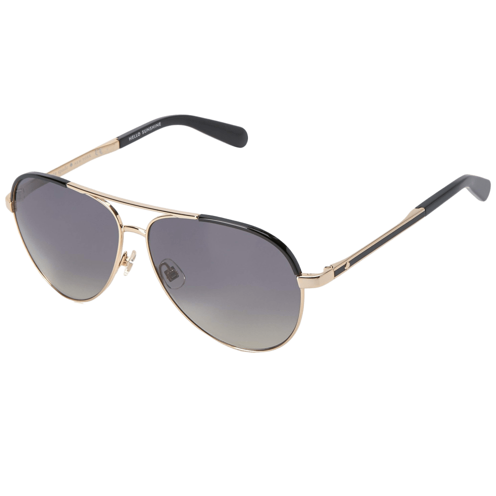 Gray Gradient Lenses | Gold & Black Frames