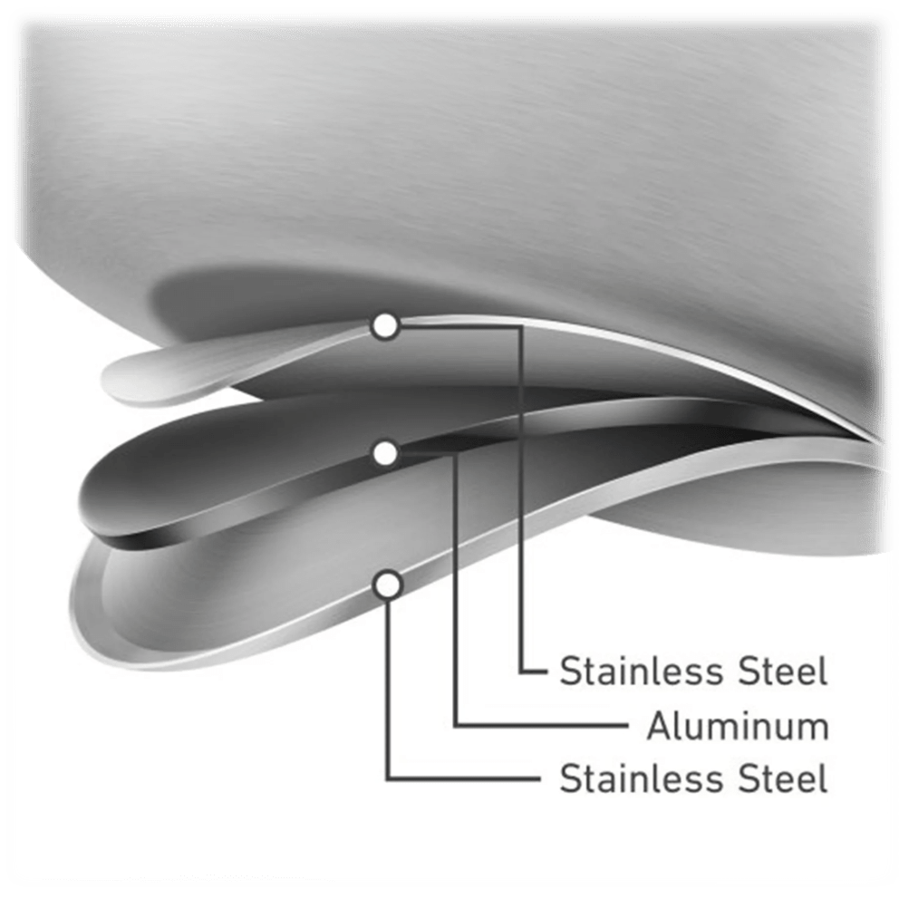 Impact-bonded aluminum base