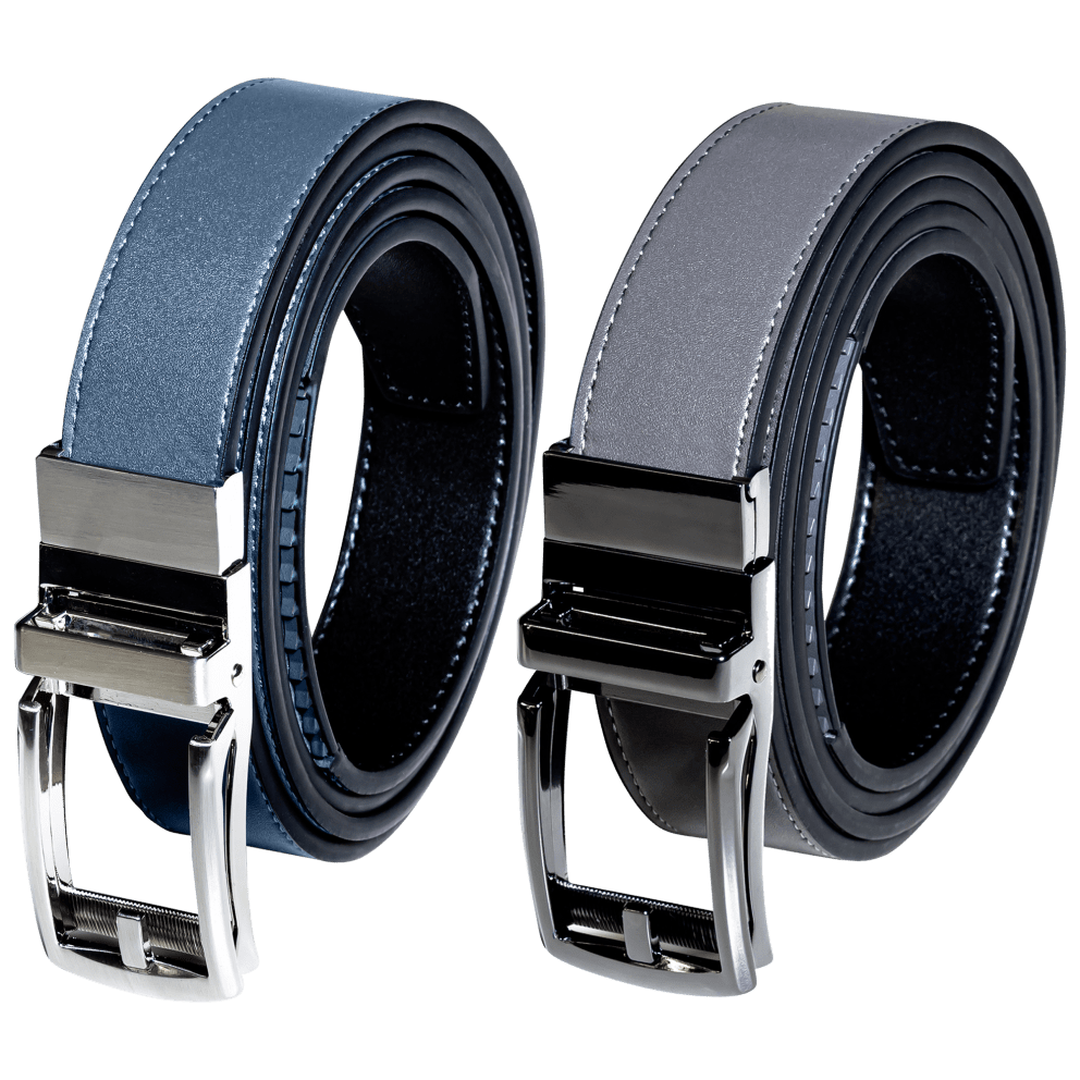 Black/Navy Strap With Silver Buckle & Black/Grey Strap With Black Buckle