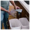 Extra-large dust cup allows for extended cleaning sessions without the need for frequent emptying