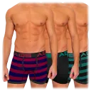 Burgandy Stripe/Black/Teal Stripe