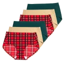 Holly Plaid/Green/Nude