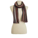 Burgundy/Orange Stripe
