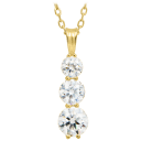 18K Yellow Gold Over Sterling Silver