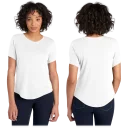 Open crew neckline